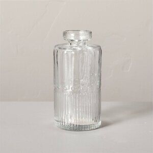 Large Ribbed Clear Glass Bud Vase - Hearth & Hand Magnolia, Target 2023